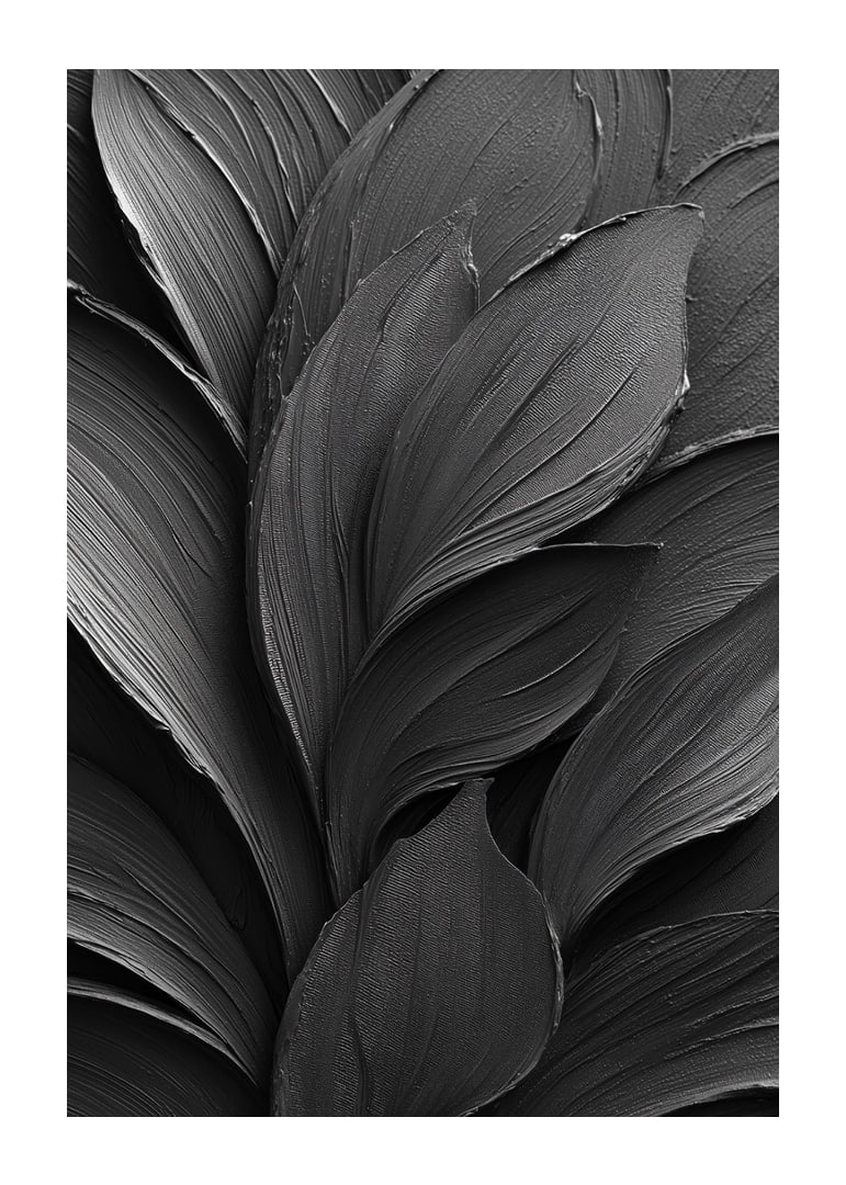 Dark, elegant leaves form a harmonious dance.-12