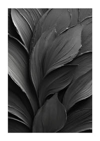 Mörka, eleganta blad formar en harmonisk dans.-3