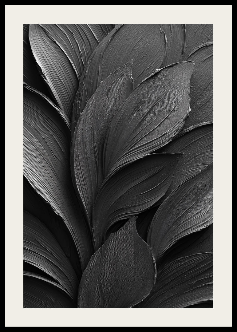 Dark, elegant leaves form a harmonious dance.-12