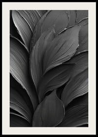 Mörka, eleganta blad formar en harmonisk dans.-4