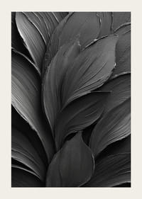 Mörka, eleganta blad formar en harmonisk dans.-5