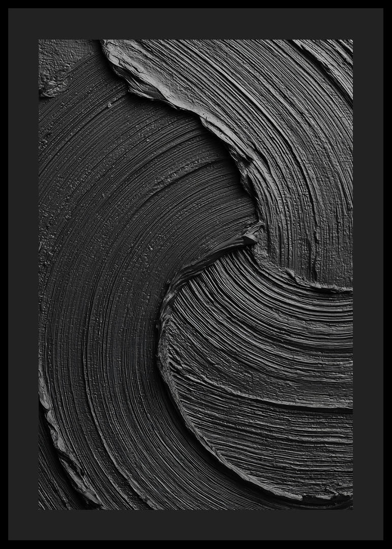 Mörka, virvlande streck ger en lugn, elegant känsla.-12