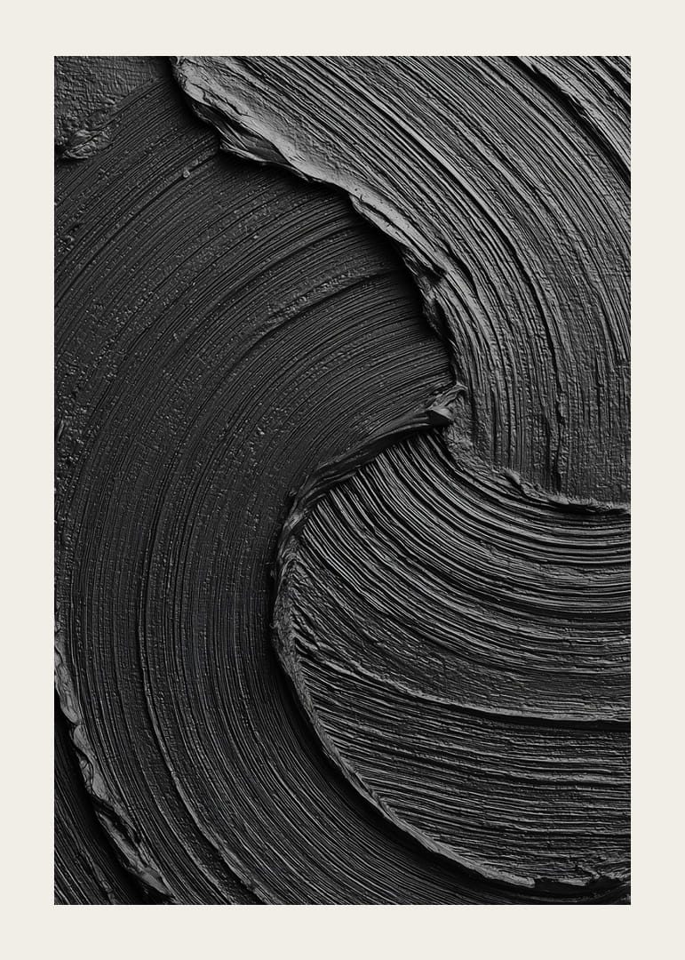 Mörka, virvlande streck ger en lugn, elegant känsla.-12