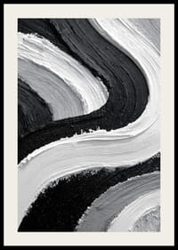 Dramatiska svartvita strömningar fångar ögat.-2