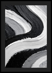 Dramatiska svartvita strömningar fångar ögat.-4