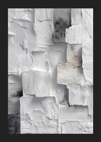 Dramatiskt spel av lager i vitt och grått.-5