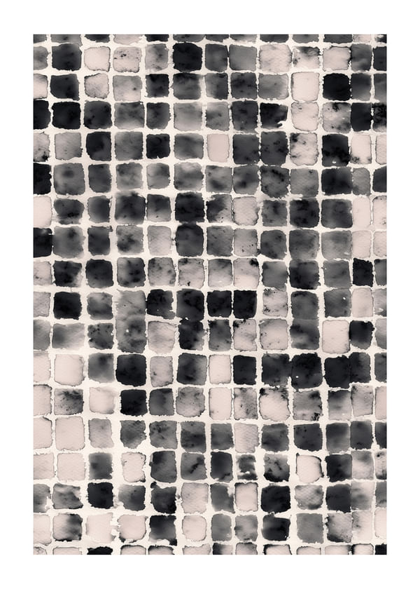 Poster Monochrome Mosaic