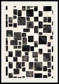 Een harmonieus spel van zwarte en witte rechthoeken creëert visuele elegantie.-2