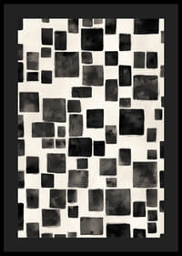 Een harmonieus spel van zwarte en witte rechthoeken creëert visuele elegantie.-4