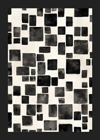 A harmonious play of black and white rectangles creates visual elegance.-5