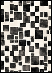 A harmonious play of black and white rectangles creates visual elegance.-6