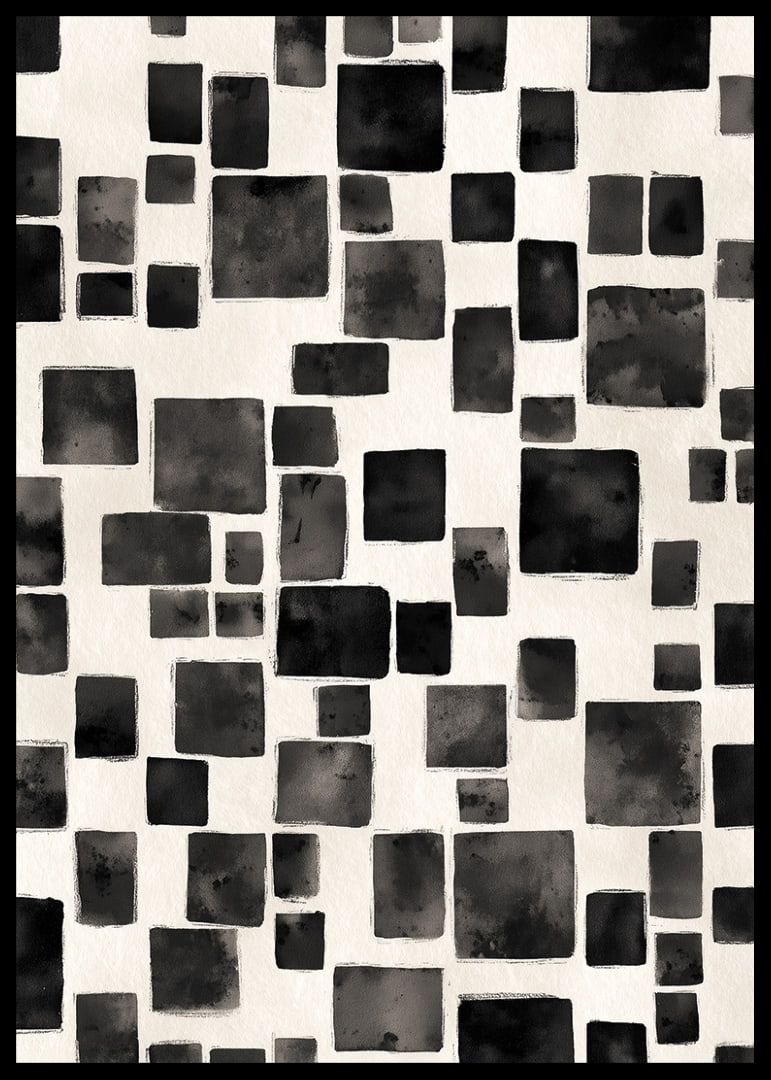 A harmonious play of black and white rectangles creates visual elegance.-12