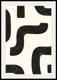 Svartvita kurvor skapar en dynamisk visuell rytm.-2