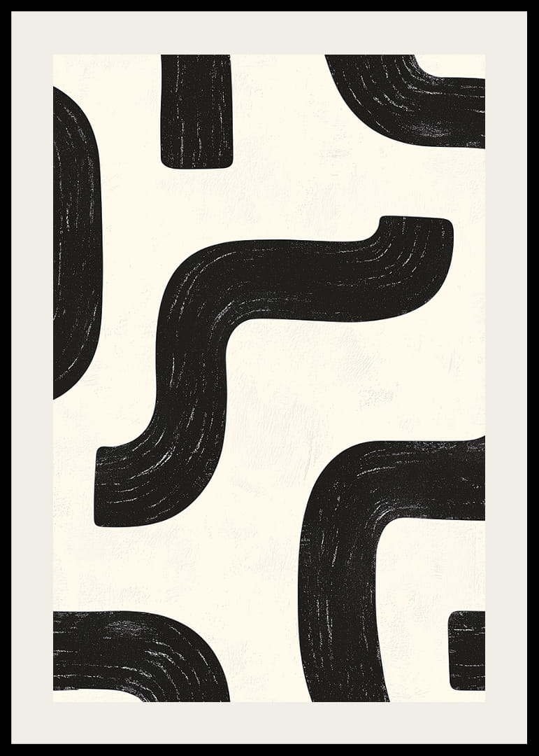 Svartvita kurvor skapar en dynamisk visuell rytm.-12