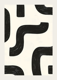 Svartvita kurvor skapar en dynamisk visuell rytm.-3