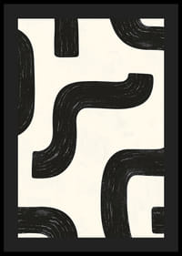 Svartvita kurvor skapar en dynamisk visuell rytm.-4