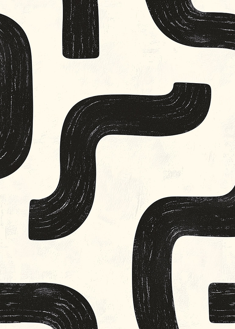 Black and white curves create a dynamic visual rhythm.-12