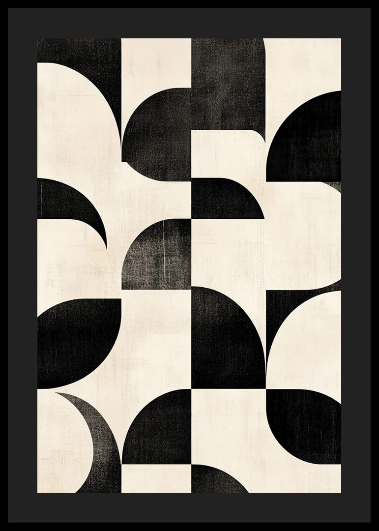 Curbele alb-negru creează un balet perfect armonios.-12