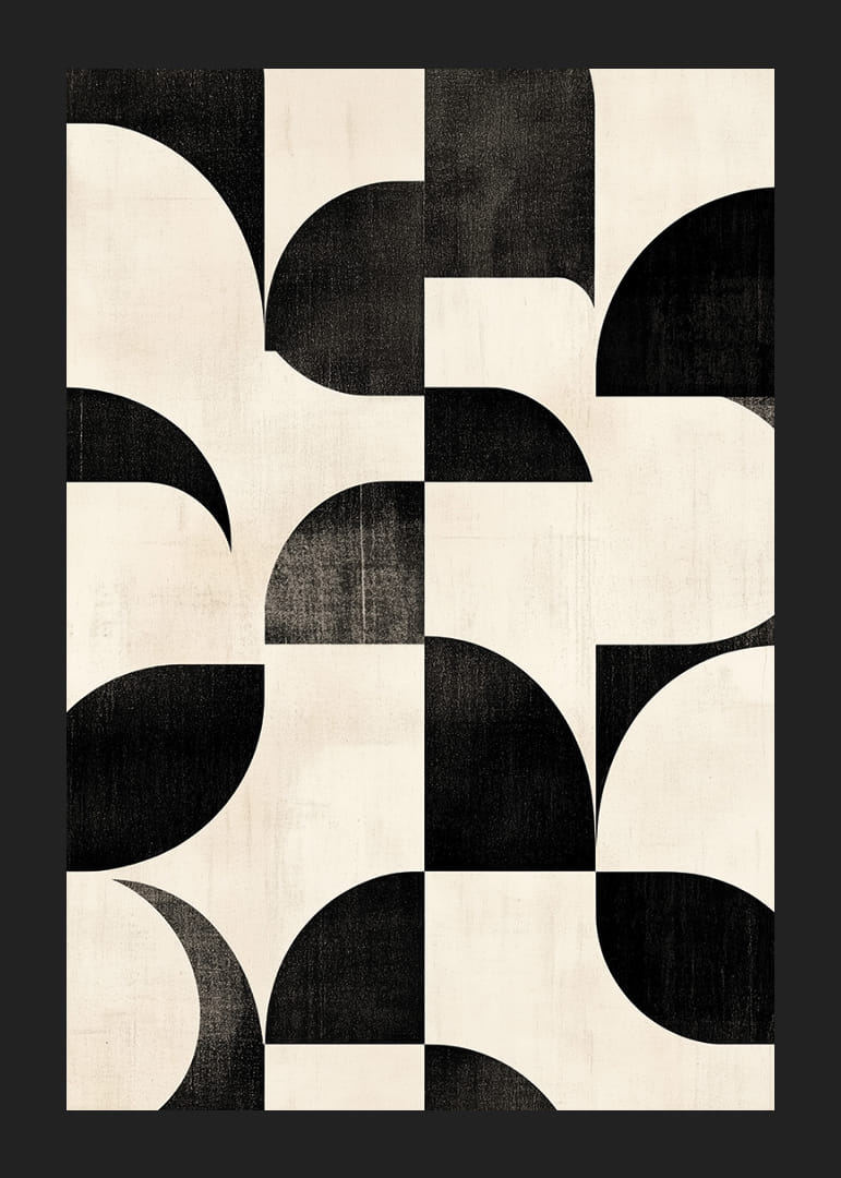 Curbele alb-negru creează un balet perfect armonios.-12