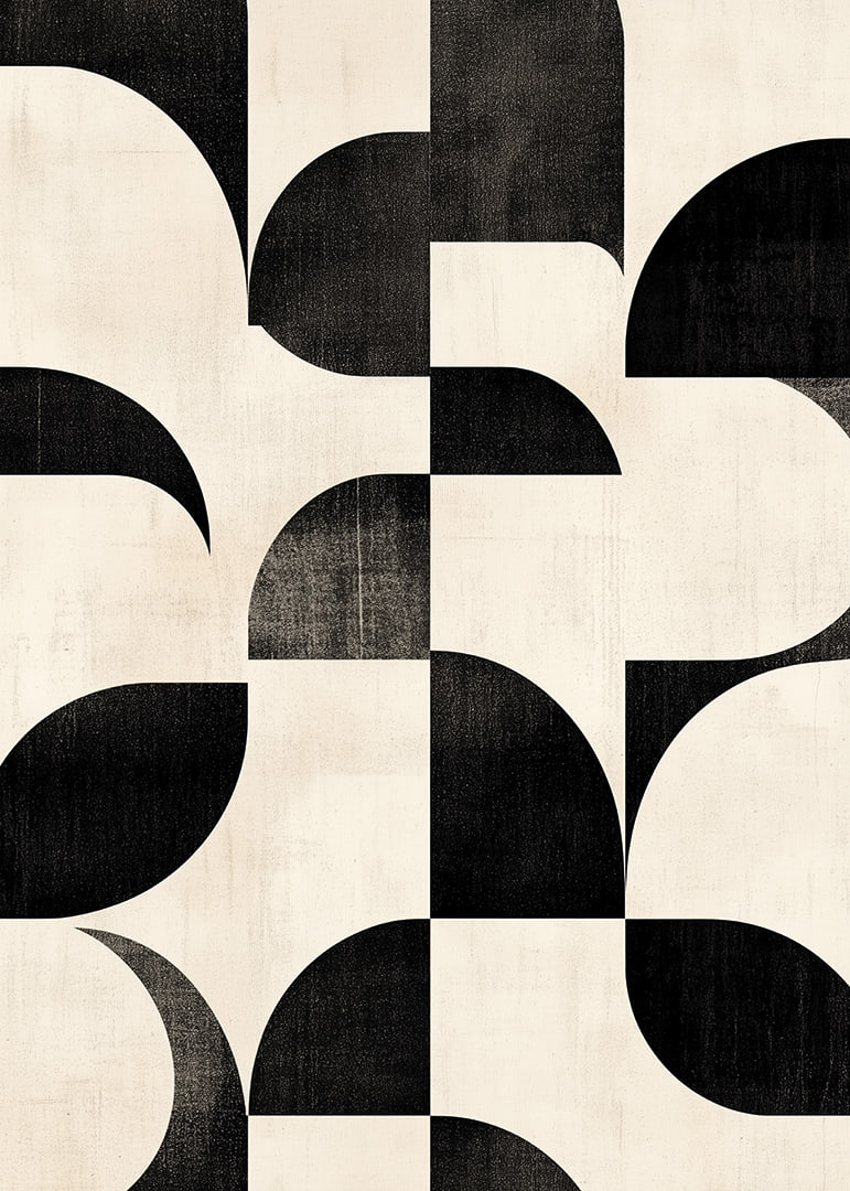 Black and white curves create a perfectly harmonious ballet.-12