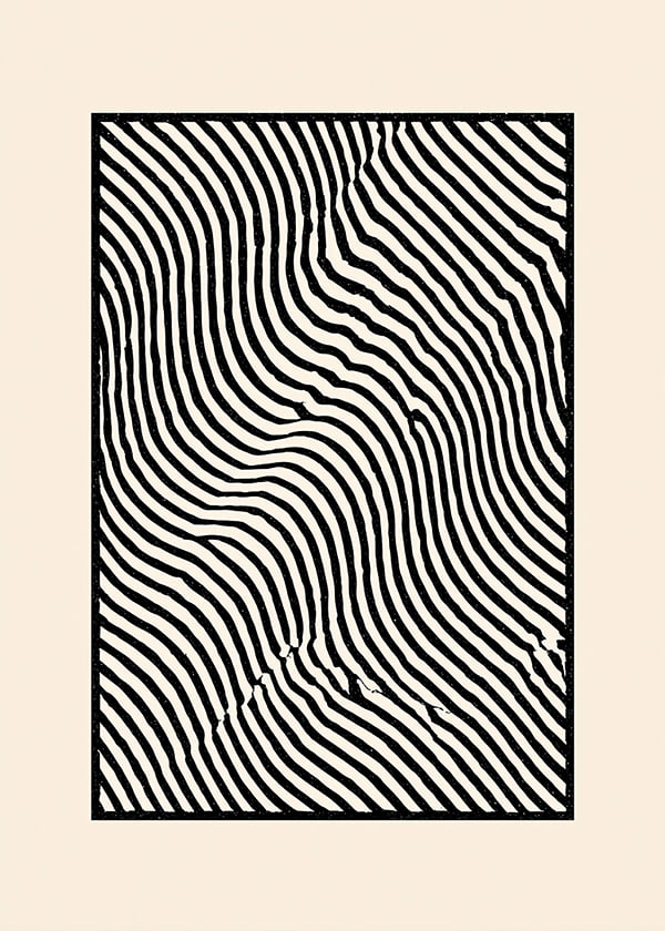 Póster Serene Stripes