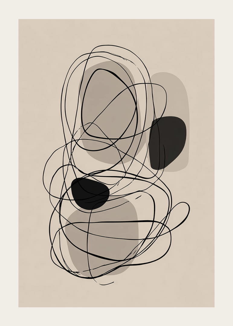 Dynamic lines meet soft abstraction in harmonious balance.-12