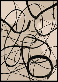 Linii albe și negre se împletesc într-un model elegant, abstract.-2