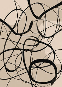 Linii albe și negre se împletesc într-un model elegant, abstract.-3