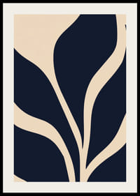 Mjuk abstraktion med djärva mörka konturer.-2