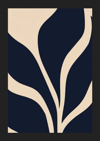 Mjuk abstraktion med djärva mörka konturer.-5