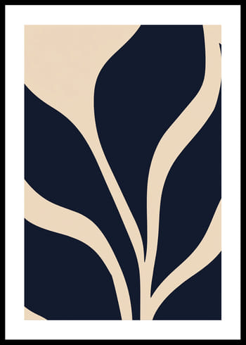 Poster Flowing Silhouettes