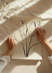 Stilren blomposter med minimalistisk design och stilfulla linjer.-8
