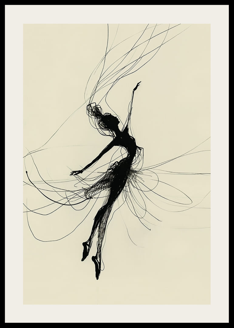 A silhouette dances elegantly against a cream-colored background.-12