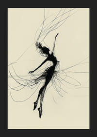 A silhouette dances elegantly against a cream-colored background.-5