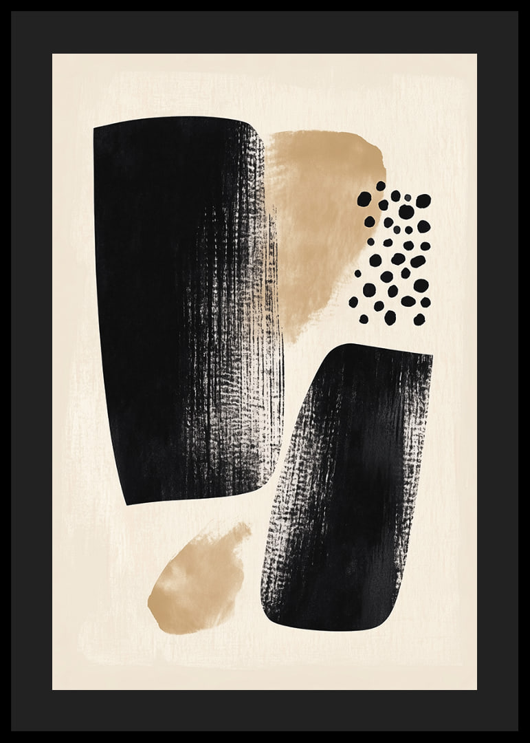 A poster with an elegant black and beige abstract design.-12