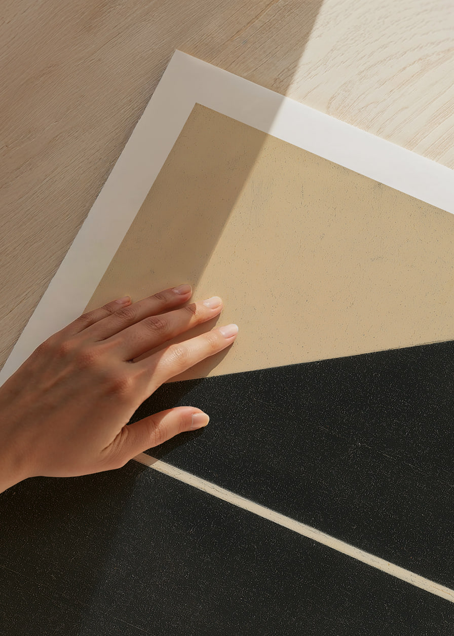 Minimalistisk elegans med geometriskt mönster.-12