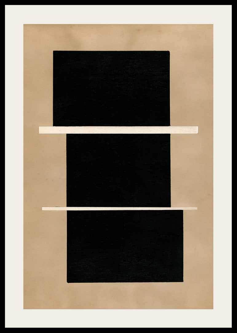 Stilig abstrakt plakat med geometriske kontraster.-12