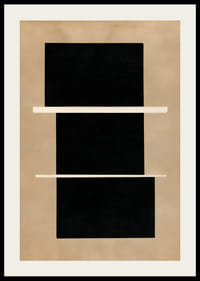 Stylish abstract poster with geometric contrasts.-2