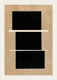 Stylish abstract poster with geometric contrasts.-3