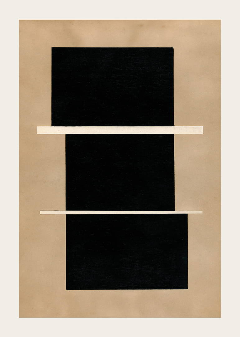 Stylish abstract poster with geometric contrasts.-12