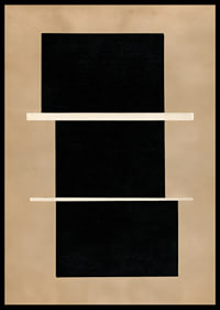 Stilig abstrakt plakat med geometriske kontraster.-6