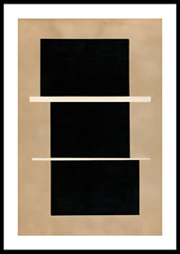 Stilig abstrakt plakat med geometriske kontraster.-0