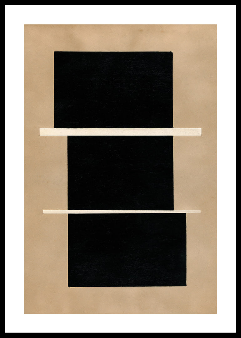 Stilig abstrakt plakat med geometriske kontraster.-12