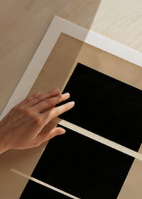 Poster abstract elegant, cu contraste geometrice.-5