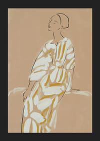 Minimalistiskt porträtt av avkopplad elegans.-5