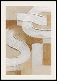 Soft earth tones with sweeping white lines create tranquility.-2