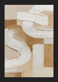 Soft earth tones with sweeping white lines create tranquility.-5