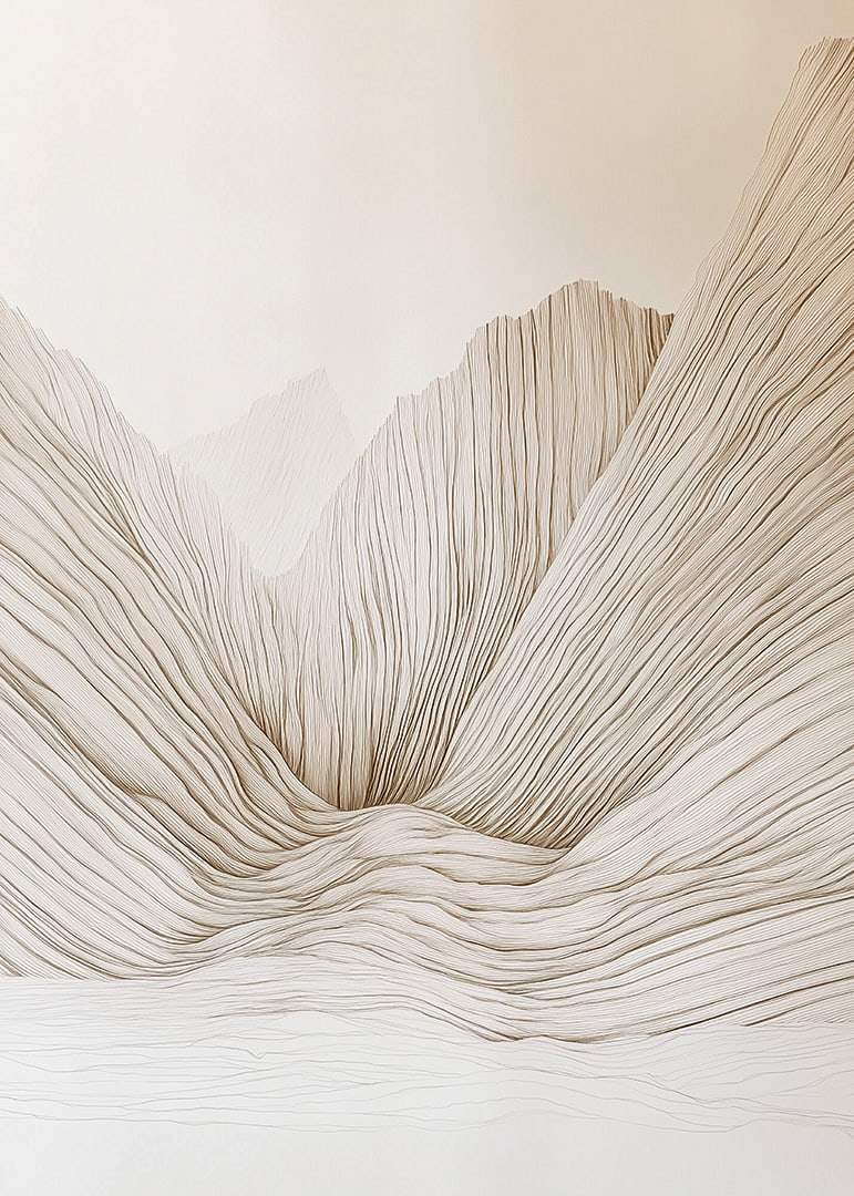 Soft, rolling mountains create a tranquil harmony.-12