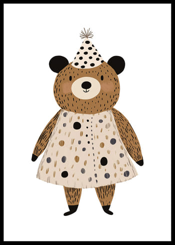 Poster Party Bear Bliss