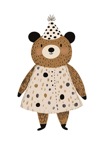 Poster Party Bear Bliss